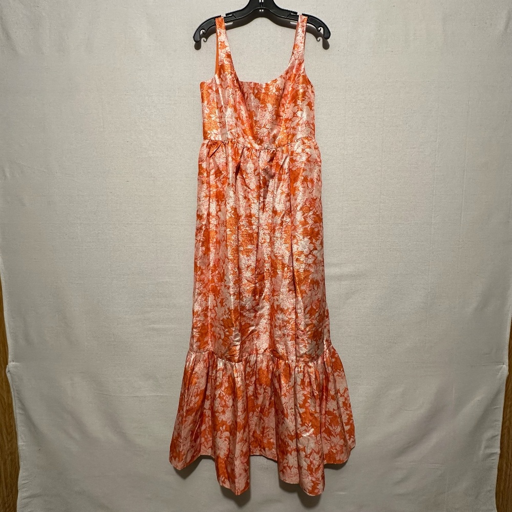 NWT Hutch Beanie Floral Metallic Jacquard Maxi Dress - size 6 - Picture 3 of 7